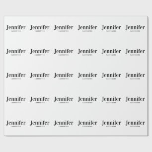 Professional elegant modern minimalist add name wrapping paper