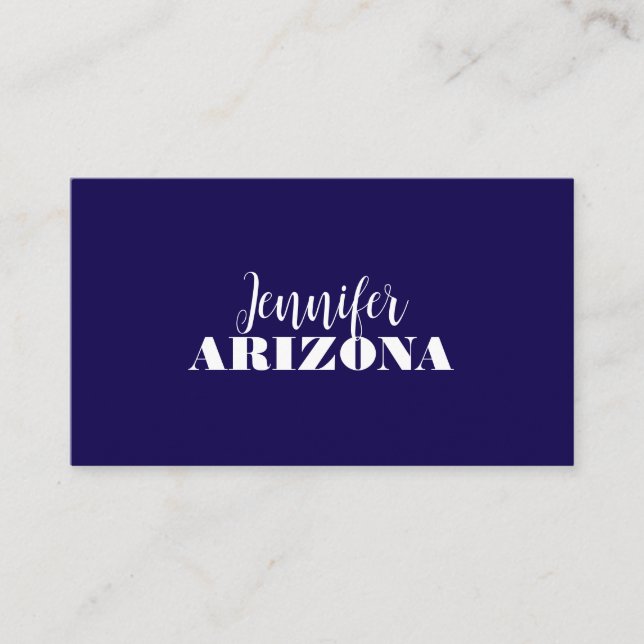 Professional elegant modern minimalist dark blue enclosure card (Front)