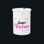 Professional elegant modern minimalist name beverage pitcher<br><div class="desc">A perfect design that will work in business or in your private life. A simple,  minimalist,  perfect look. Just for you.</div>