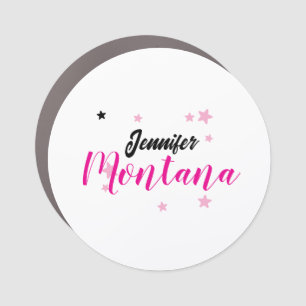 Professional elegant modern minimalist name car magnet