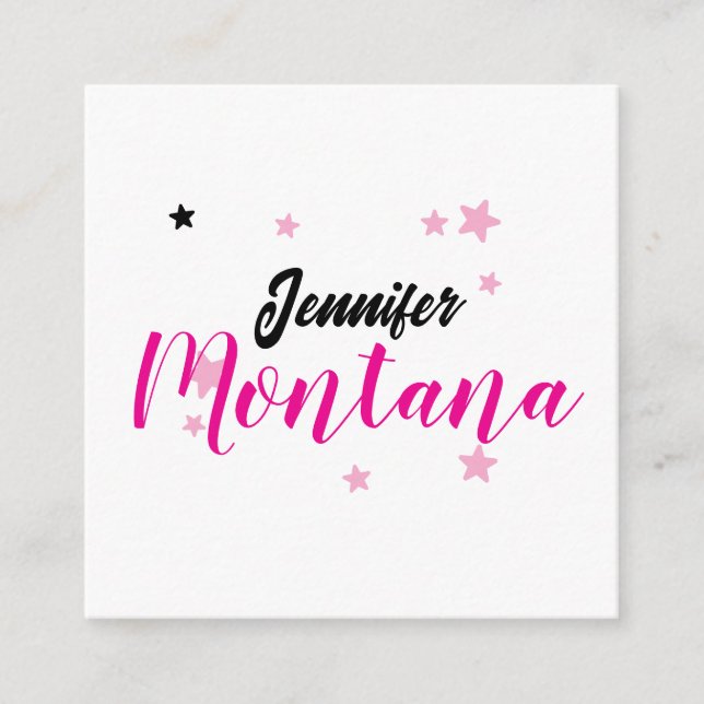 Professional elegant modern minimalist name enclosure card (Front)
