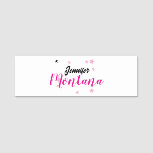 Professional elegant modern minimalist name name tag