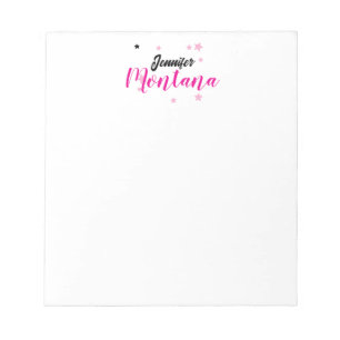 Professional elegant modern minimalist name notepad