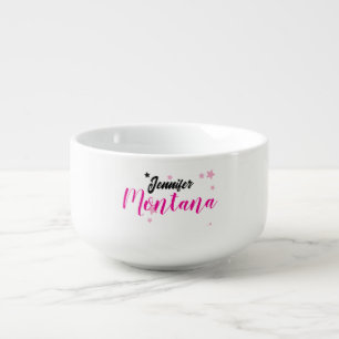Professional elegant modern minimalist name soup mug