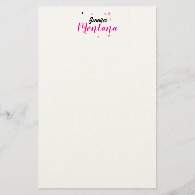 Professional elegant modern minimalist name stationery (Front)