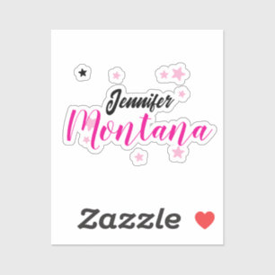 Professional elegant modern minimalist name sticker