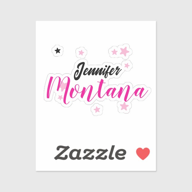 Professional elegant modern minimalist name sticker (Sheet)