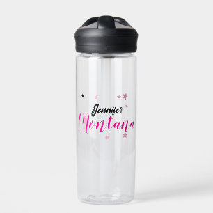 Professional elegant modern minimalist name water bottle