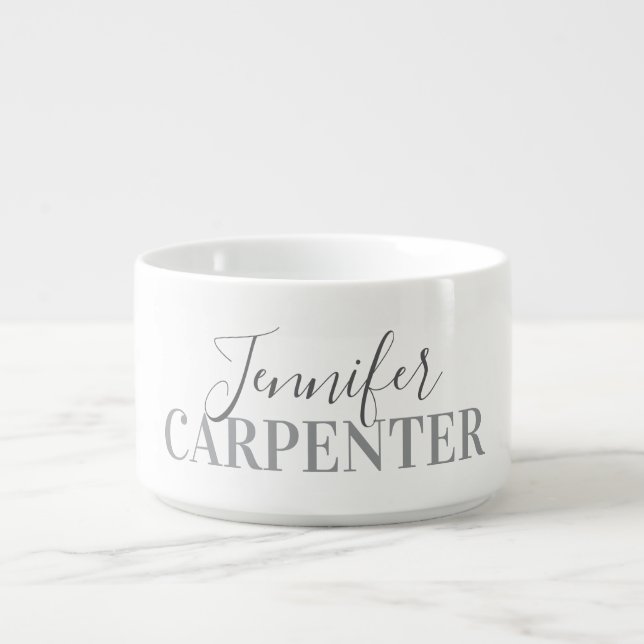 Professional elegant modern minimalist plain bowl (Center)