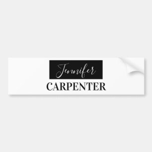 Professional elegant modern minimalist plain bumper sticker
