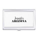 Professional elegant modern minimalist plain business card case