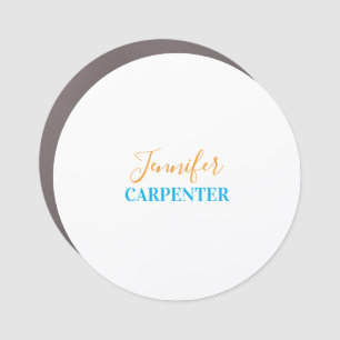 Professional elegant modern minimalist plain car magnet