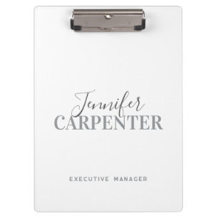 Professional elegant modern minimalist plain clipboard