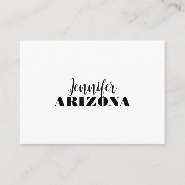 Professional elegant modern minimalist plain enclosure card (Front)