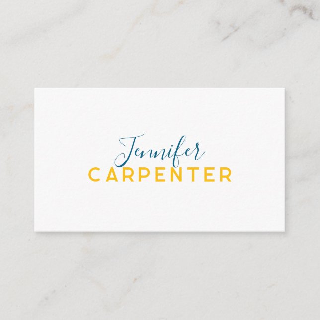 Professional elegant modern minimalist plain enclosure card (Front)
