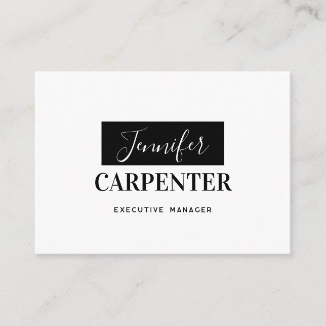 Professional elegant modern minimalist plain  enclosure card (Front)