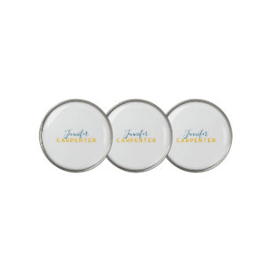 Professional elegant modern minimalist plain golf ball marker