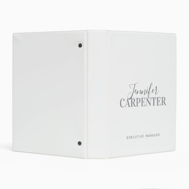 Professional elegant modern minimalist plain mini binder (Background)