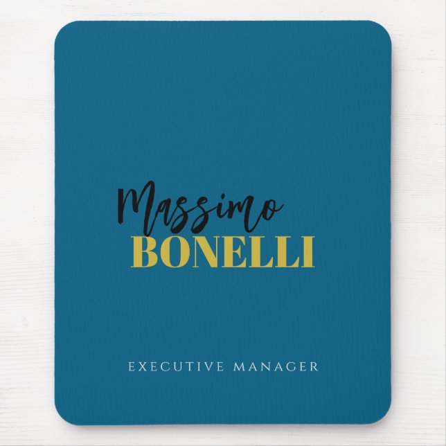 Professional elegant modern minimalist plain mouse pad (Front)