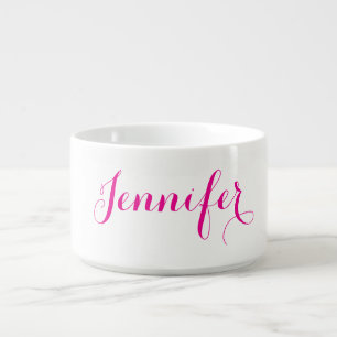 Professional elegant modern minimalist plain name bowl