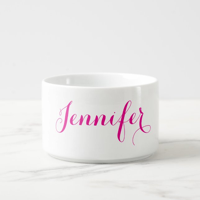 Professional elegant modern minimalist plain name bowl (Center)