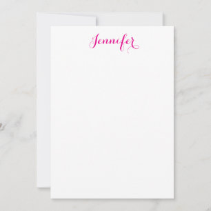 Professional elegant modern minimalist plain name note card