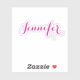Professional elegant modern minimalist plain name sticker