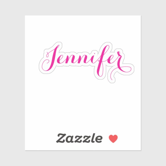 Professional elegant modern minimalist plain name sticker (Sheet)