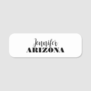 Professional elegant modern minimalist plain name tag