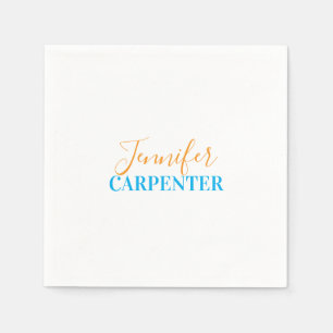 Professional elegant modern minimalist plain napkins