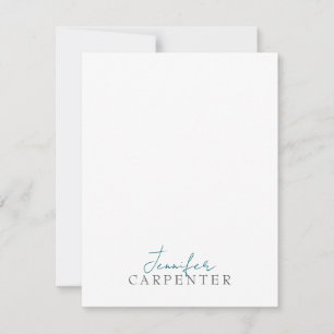 Professional elegant modern minimalist plain note card