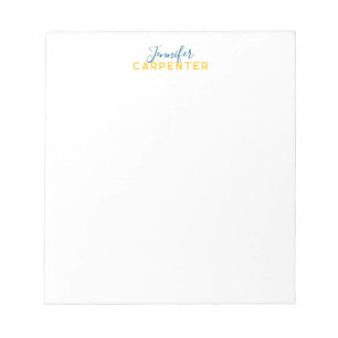 Professional elegant modern minimalist plain notepad