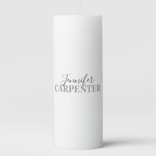 Professional elegant modern minimalist plain pillar candle