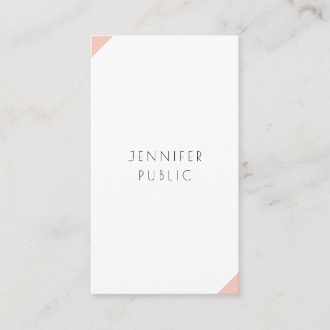 Professional Elegant Modern Minimalist Template Business Card (Front)