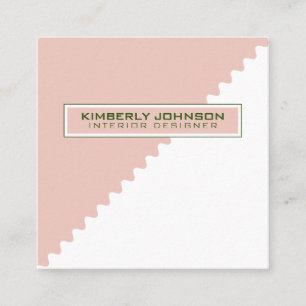 Professional Elegant Modern Minimalist Template Square Business Card