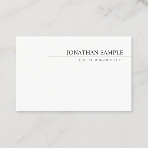 Professional Elegant Modern Minimalistic Template Business Card