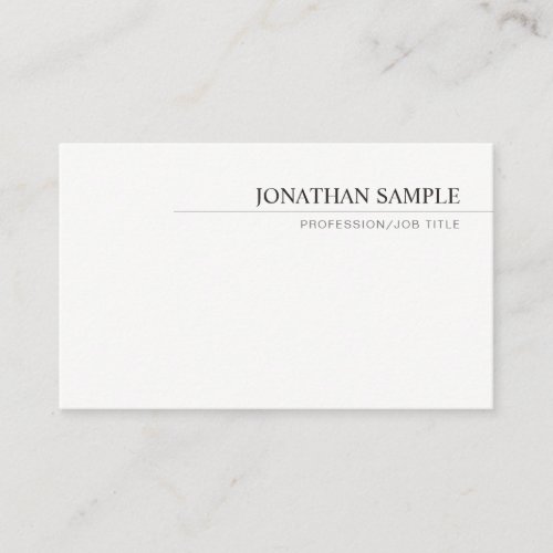 Professional Elegant Modern Minimalistic Template Business Card