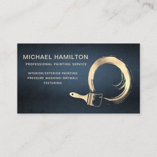 Professional elegant modern painting service  business card