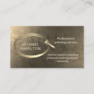 Professional elegant modern painting service business card