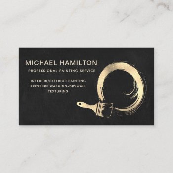 Professional Elegant Modern Painting Service Business Card by Makidzona at Zazzle