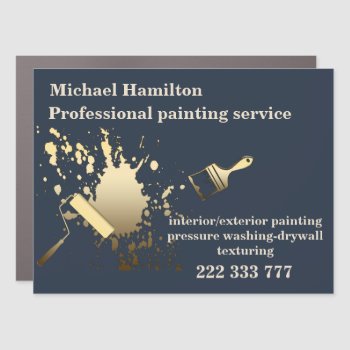 Professional Elegant Modern Painting Service  Car  Car Magnet by Makidzona at Zazzle