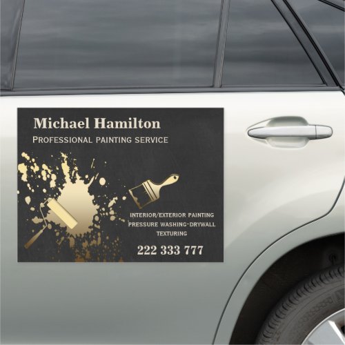 Professional elegant modern painting service  car  car magnet