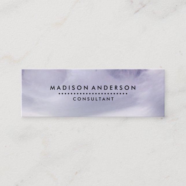 Professional Elegant Modern Plain Mini Business Card (Front)
