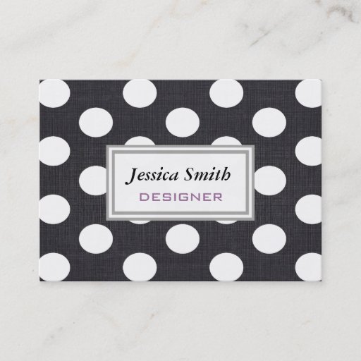 Customizable Professional elegant modern polka dots business cards