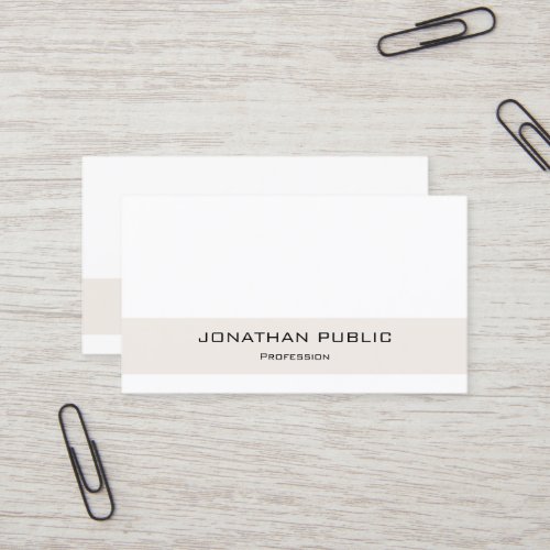 Professional Elegant Modern Simple Design Trendy Business Card