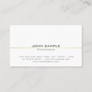 Professional Elegant Modern Simple Gold Line Business Card