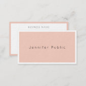 Professional Elegant Modern Simple Plain Charming Business Card (Front/Back)