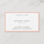 Professional Elegant Modern Simple Plain Charming Business Card (Back)