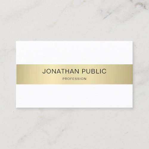 Professional Elegant Modern Simple Plain Luxury Business Card