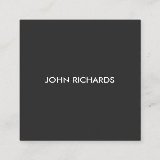 Professional Elegant Modern Square Business Card